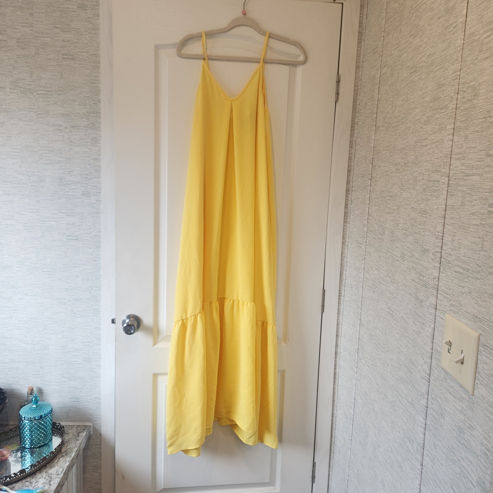 Blakeley Designs Yellow Maxi Dress Size L/xL BNWT